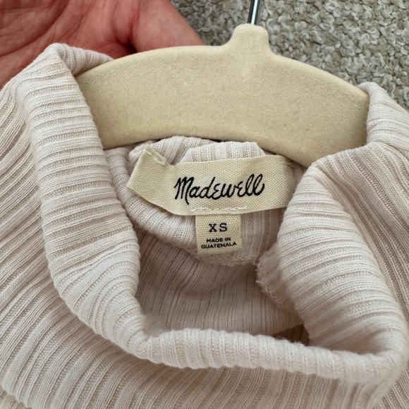 Madewell Ribbed Mockneck Tank in Light Cream (XS) - Picture 4 of 4